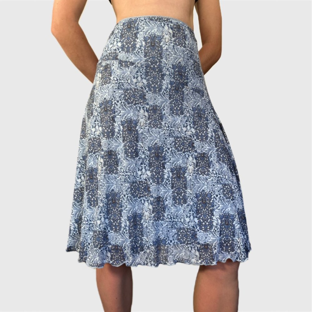 Vintage Midi Skirt - Lightweight Women's A-Line - Picture 5 of 10